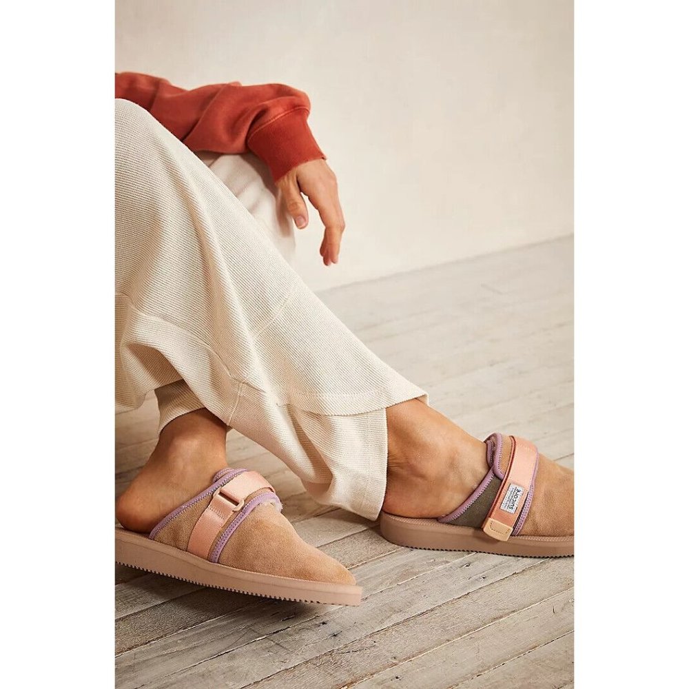 Suicoke ZAVO-Mab Shearling Sandals Womens Size 10 41